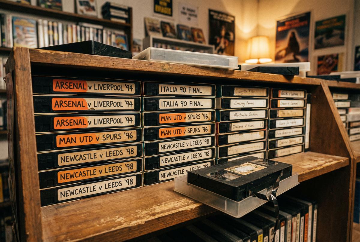 VHS录像带收藏展示经典赛事 - 半岛体育